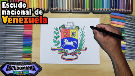 cómo dibujar y pintar el escudo nacional de venezuela youtube
