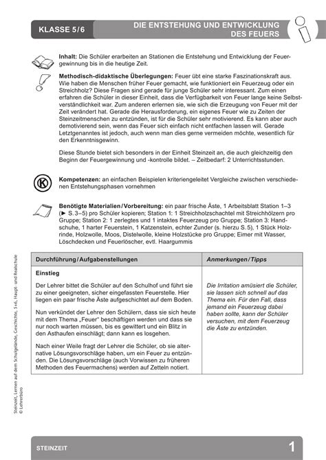 sekundarstufe  unterrichtsmaterial geschichte ur und