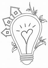 Electricity Coloring Pages Coloringway sketch template