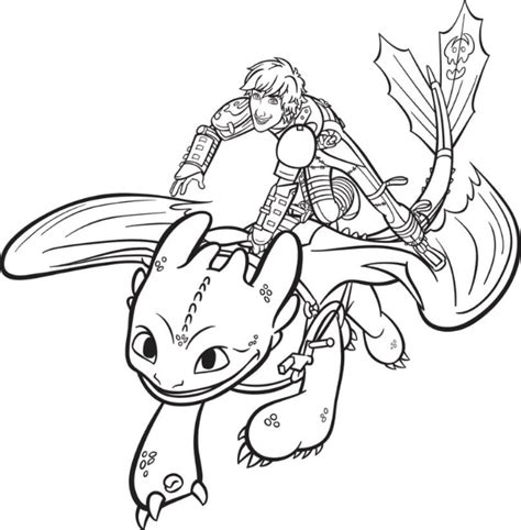 train  dragon coloring page hiccup  toothless