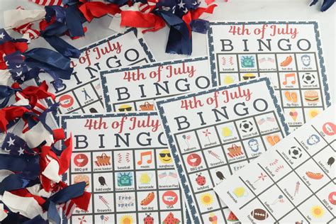 july bingo  printable easy recipes fun games  jokes