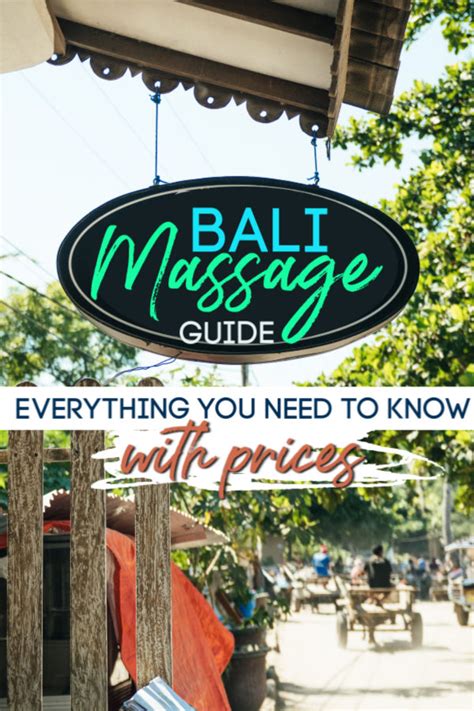 Bali Massage Everything You Need To Know With Prices