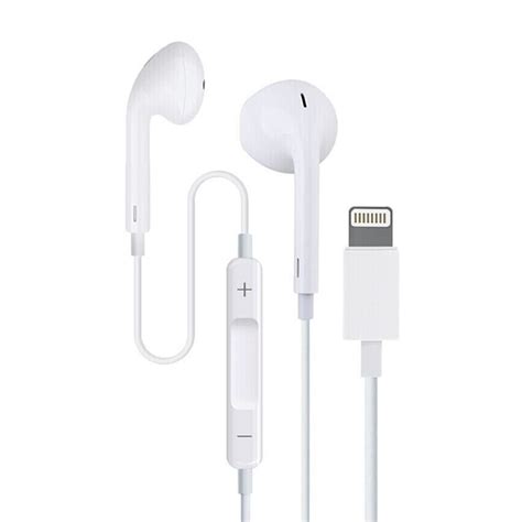 original apple earpods lightning connector mm plug  ear earphone deeper richer bass tones