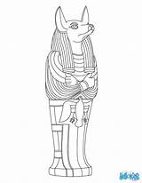 Coloring Pages Egypt Egyptian Gods Ancient Anubis Goddess J9w Source Color sketch template