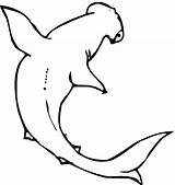 Shark Coloring Pages Hammerhead Kids Printable Template Color Stencil Outline Cut Templates Colouring Tooth Pattern Print Clipart Animals Sheets Cliparts sketch template
