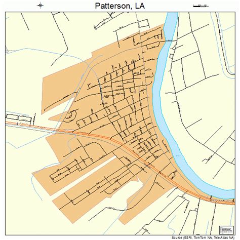 patterson louisiana street map