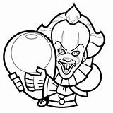 Pennywise Spooky Costume Chucky Effrayant Indiaparenting Imprimer Printcolorcraft Coloriages sketch template