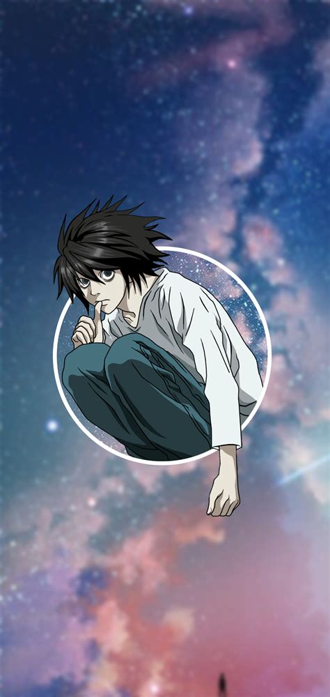 Dark Hair Anime Phone Sky Death Note Lawliet L