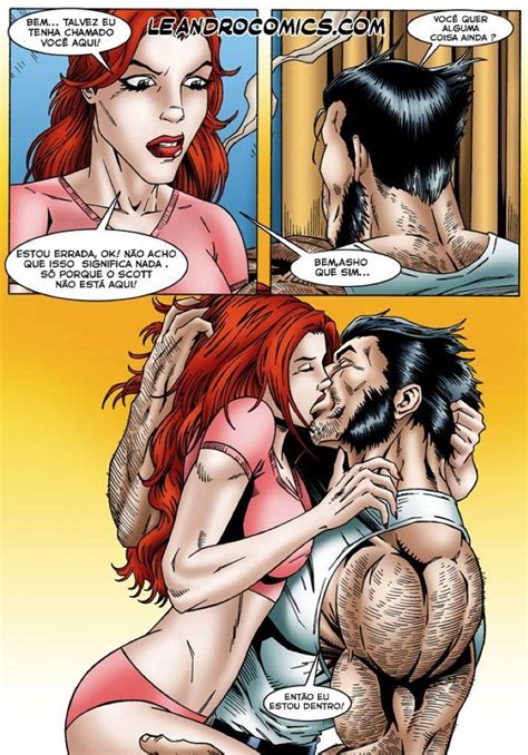 pornô com wolverine e jean gray histórias em quadrinhos hq de sexo