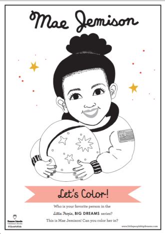 mae jemison coloring pages