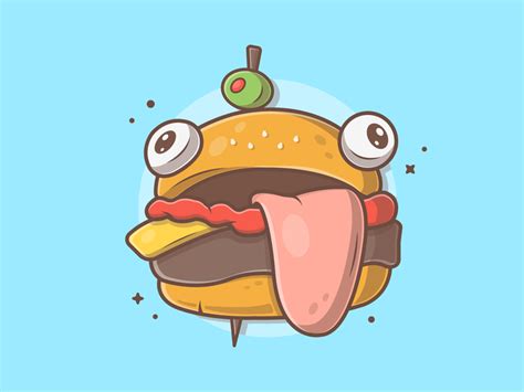 fortnite durr burger coloring pages wwwpicswenet