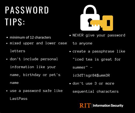 Creating Strong Passwords Information Security Rit