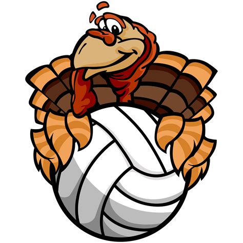 Volleyball Turkey Clip Art Vector Clipart Thanksgiving