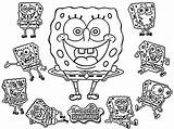 Spongebob Coloring Pages Squarepants Printable Birthday Happy Characters Karate Christmas Color Kids Print Funny Clipart Drawing Sheets Library Cliparts Game sketch template