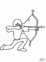 Tiro Archer Flecha Bogen Pfeil Archery Ausmalbild Ausmalbilder Imprimir Rodillas Supercoloring Bogenschiessen Kniend Comment sketch template