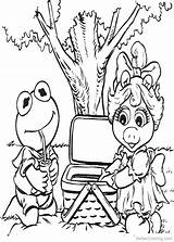 Coloring Muppet Babies Pages Muppets Baby Picnic Printable Piggy Kermit Miss Drawing Disney Animal Kids Coloriage Color Ants Teddy Gif sketch template