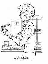 Cafeteria Coloring Pages Clipart Getdrawings sketch template