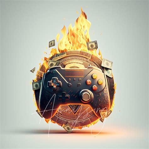 hd flaming game controller png dpi ideal  sublimation etsy