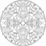 Coloring Pages Mandalas Bird Dover Doverpublications Creative Publications Mandala Welcome Book Haven Pattern Adult Books Choose Board Designs sketch template