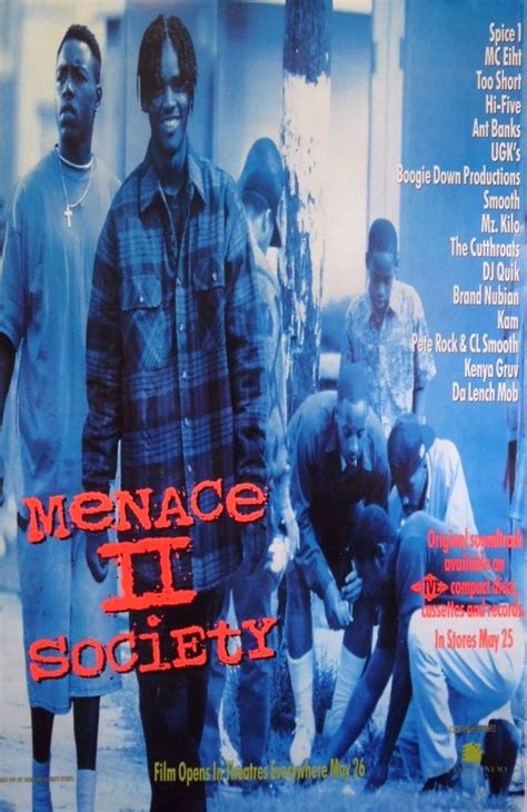menace ii society  original   audio promo poster  inches cm  cm source