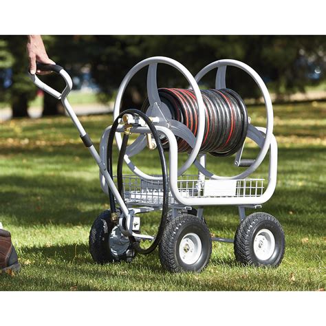 Strongway Garden Hose Reel Cart — Holds 5 8in X 400ft L