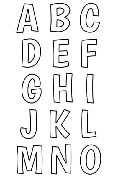 printable  alphabet templates