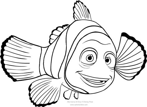 marlin finding dory coloring pages