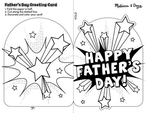 printable card  fathers day melissa doug blog fathers