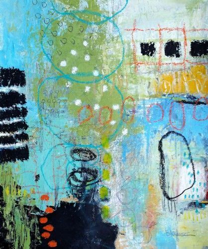 Bikes And Busses By Betty Krause Art Abstract Art Wall
