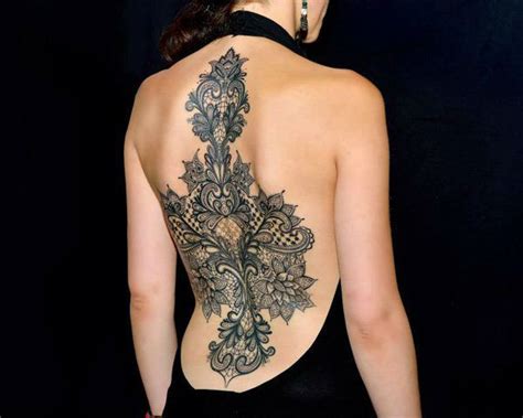 46 Feminine Lace Tattoo Designs