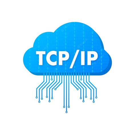 premium vector tcp ip transmission control protocol internet protocol vector stock illustration