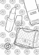 Pages Chanel Coco Coloring Colouring Adult sketch template