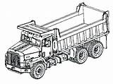 Truck Rig Garbage Clipartmag Axle Peterbilt Flatbed Artikel sketch template