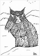 Gatti Colorare Adulti Leen Margot Katzen Malbuch Erwachsene Coloriages Montagnes Justcolor Katze Adultes Nggallery Cutes Enfants Adulte sketch template