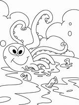 Coloring Pages Chill Octopuss Zone Bella Rikki Cleo Coulouring Octopus sketch template