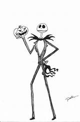 Jack Skellington Pumpkin Holding Coloring King Christmas Nightmare Before Clipart Pages Halloween Deviantart Printable Drawings Print Popular Library Search Scary sketch template