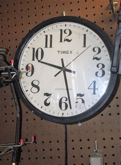 lot timex plug  wall clock  movin  estate sales