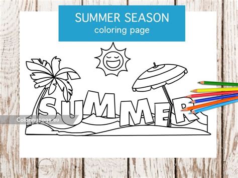 word summer coloring page  coloring page
