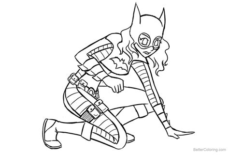 batgirl coloring pages  blaknite  printable coloring pages