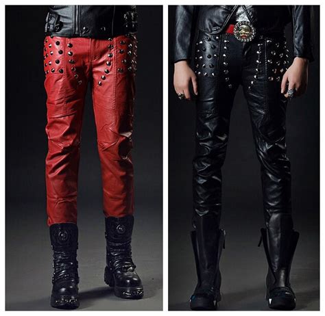 popular mens stage wear leather pants buy cheap mens stage wear leather pants lots from china
