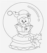 Christmas Coloring Pages Penguin Snowglobe Snow Globes Di Natale Globe Printable Kids Neve Colorare Da Penguins Template Cute Disegni Sheets sketch template