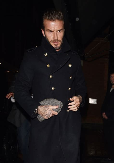 David Beckham Cuts Handsome Figure In Trench Coat As He S Joined By