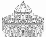 Chiese Basilica Barocca Catechismo Coloratutto Pitro sketch template