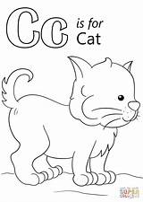 Coloring Letter Cat Pages Printable Animals Drawing Preschool Cow Car Abc Preschoolers Print Minecraft Alphabet Nature Color Worksheets Kids Crafts sketch template