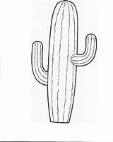 Cactus Coloring Pages Outline Printables Printable Clipart Template Print Colouring Bmp Flower Clip Cowboy Western Saguaro Drawing Cacti Mexican Crafts sketch template