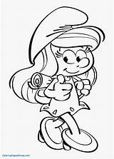 Coloring Pages Lost Smurfs Smurfette Getdrawings sketch template