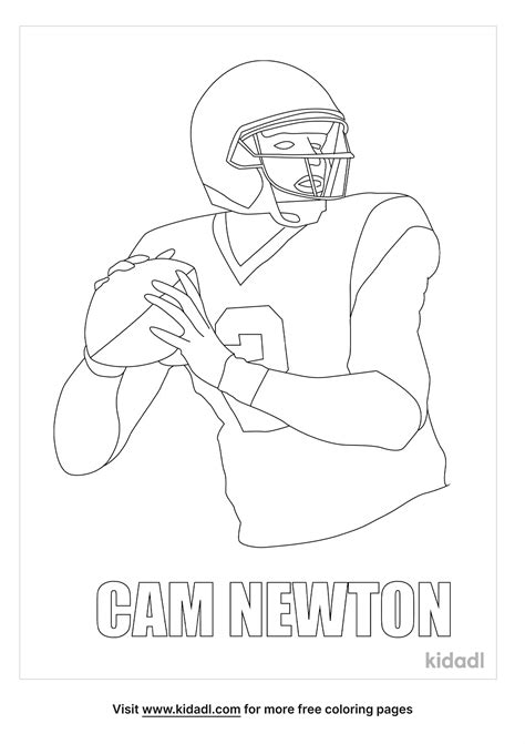 pictures  cam newton throwing coloring page coloring page