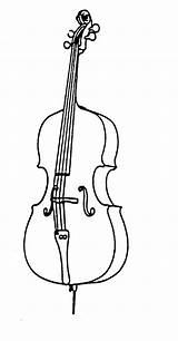 Cello Clipart String Instruments Coloring Violin Bass Clip Music Cliparts Instrument Double Instrumente Drawing Die Orchestra Drawings Easy Pages Strings sketch template