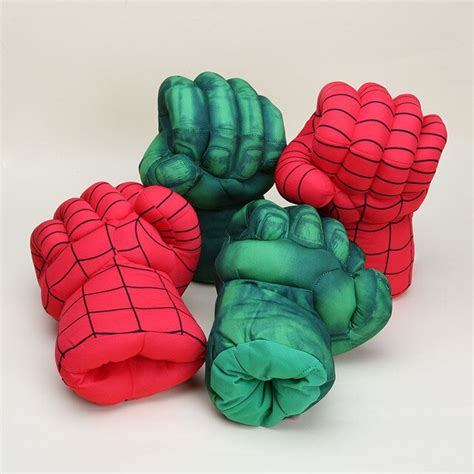 cm superhero toys incredible hulk gloves spiderman plush
