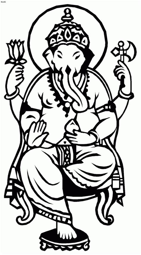 ganesha coloring pages coloring home